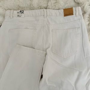 Zara White mom jeans (FIRM PRICE)